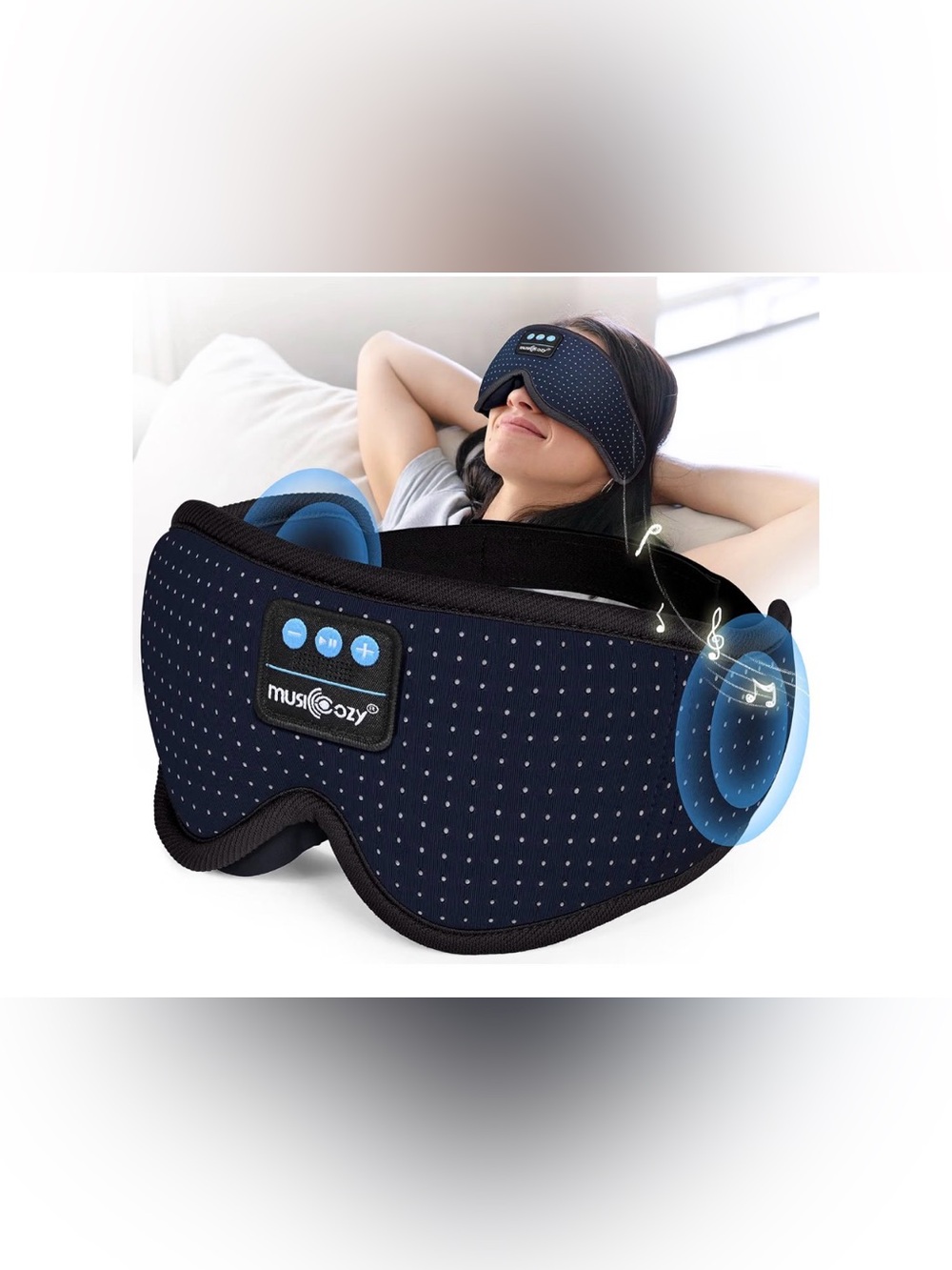 Musicozy White Noise Sleep Mask - NWT